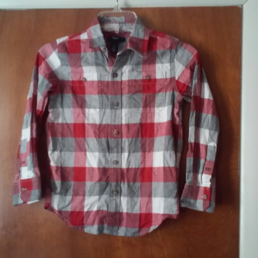 Gap Plaid Buttonup Shirt boys size S